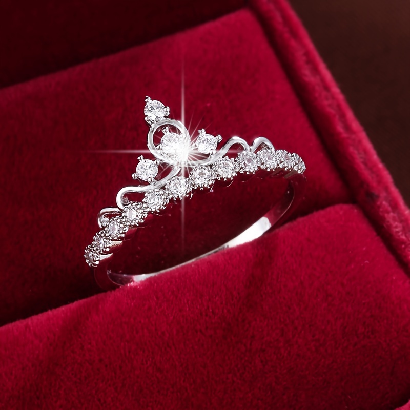 Crown Zirconia Women's Ring